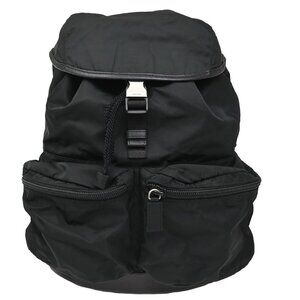 Prada | Bags | Prada Backpack Nylon Black Silver Auth Ka167  display picture 3